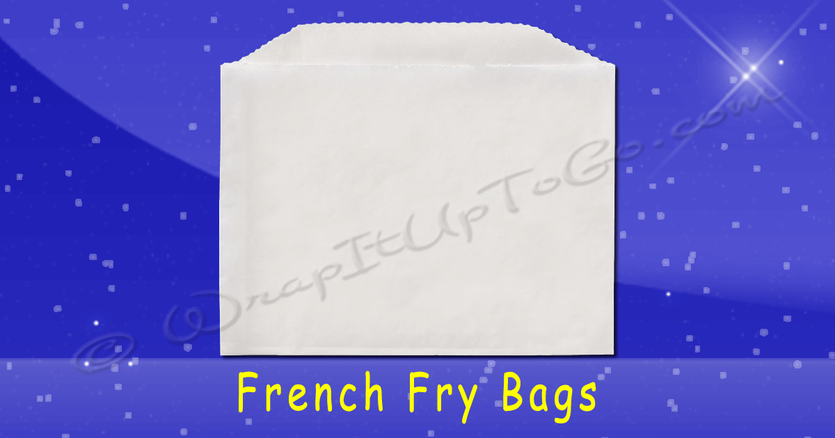 Fischer Paper Products 602-FF2 French Fry Bags 4-1/2 x 3-1/2 Plain -  WrapItUpToGo