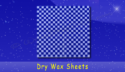 fischer paper products 1614 dry wax sheets 12 x 12 blue checkerboard