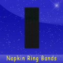 fischer paper products 41704 black napkin ring bands
