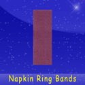 fischer paper products 41706 burgandy napkin ring bands