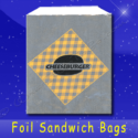 fischer paper products 802 cheeseburger foil sandwich bags