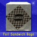 fischer paper products 819 chicken foil sandwich bags