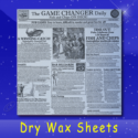 fischer paper products 1619 np news print dry wax sheets