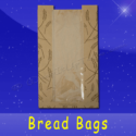 Fischer Paper Products BB-KP-14 Bread Bags With Poly Panel 8-1/2 x 4-1/2 x 14 Printed Fresh Baked