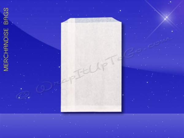 Fischer Paper Products 1721 Merchandise Bags Bleach Kraft 5 x 7.5 Plain White